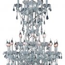 Karla 25-Light 30" Crystal Chandelier 2381D30SC-SS