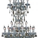 Karla 25-Light 30" Crystal Chandelier 2381D30SC-GT-SS