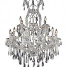 Karla 19-Light 32" Crystal Chandelier 2381D32C-SS
