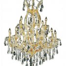 Karla 19-Light 32" Crystal Chandelier 2381D32G-SS
