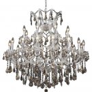 Karla 24-Light 36" Crystal Chandelier 2381D36C-GT-SS
