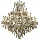 Karla 37-Light 44" Crystal Chandelier 2381G44C-GT-SS