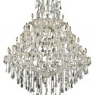 Karla 49-Light 46" Crystal Chandelier 2381G46C-SS