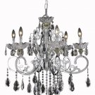 Kerman 6-Light 26" Crystal Chandelier 2406D26C-SS