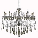 Kerman 10-Light 36" Crystal Chandelier 2406D36C-GT-SS