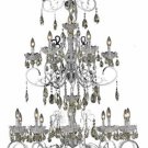 Kerman 19-Light 36" Crystal Chandelier 2406G80C-GT-SS