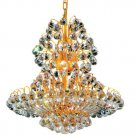 Lynette 14-Light 24" Crystal Chandelier 2472D24G-SS