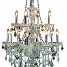Portier 12-Light 28" Crystal Chandelier 6707D28C-RC