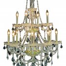 Portier 12-Light 28" Crystal Chandelier 6707D28G-RC