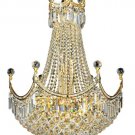 Taillefer 18-Light 24" Crystal Chandelier 7607D24G-SS