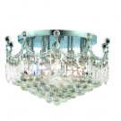 Taillefer 9-Light 20" Crystal Flush Mount 7607F20C-SS