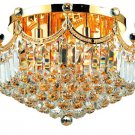 Taillefer 9-Light 20" Crystal Flush Mount 7607F20G-SA