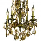 Reynard 4-Light 17" Crystal Chandelier 7824D17AB-GT-SS