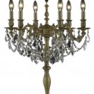 Reynard 6-Light 20" Crystal Table Lamp 7826TL20FG-SS