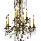 Reynard 9-Light 23" Crystal Chandelier 7828D23AB-SS