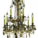 Reynard 9-Light 23" Crystal Chandelier 7828D23AB-GT-SS