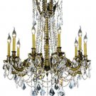 Reynard 10-Light 28" Crystal Chandelier 7829D28AB-RC