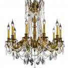 Reynard 10-Light 28" Crystal Chandelier 7829D28FG-SA