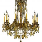 Reynard 10-Light 28" Crystal Chandelier 7829D28FG-GT-SS