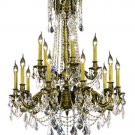 Reynard 15-Light 28" Crystal Chandelier 7833D28AB-SA