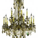 Reynard 15-Light 28" Crystal Chandelier 7833D28AB-GT-RC