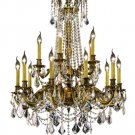 Reynard 15-Light 28" Crystal Chandelier 7833D28FG-SA