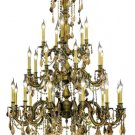Reynard 25-Light 38" Crystal Chandelier 7842G38AB-GT-RC