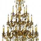Reynard 25-Light 38" Crystal Chandelier 7842G38FG-GT-SS