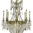 Telfour 12-Light 26" Crystal Chandelier 7916D26AB-SA