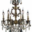 Rowland 6-Light 20" Crystal Chandelier 8081D20AB-SS