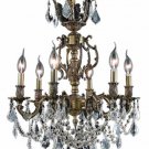 Rowland 6-Light 20" Crystal Chandelier 8081D20AB-GS-RC