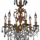 Rowland 6-Light 20" Crystal Chandelier 8081D20FG-SS