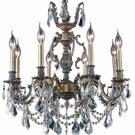Rowland 8-Light 24" Crystal Chandelier 8082D24AB-EC