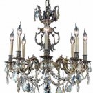 Rowland 8-Light 24" Crystal Chandelier 8082D24AB-GS-RC