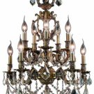 Rowland 10-Light 21" Crystal Chandelier 8084D21AB-GS-RC