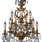 Rowland 10-Light 21" Crystal Chandelier 8084D21FG-SA