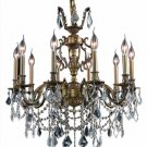 Rowland 10-Light 28" Crystal Chandelier 8084D28AB-SA