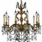 Rowland 10-Light 28" Crystal Chandelier 8084D28FG-SS