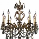 Rowland 10-Light 28" Crystal Chandelier 8084D28FG-GT-SS