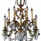 Rowland 12-Light 24" Crystal Chandelier 8086D24FG-SS