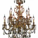 Rowland 12-Light 24" Crystal Chandelier 8086D24FG-GT-RC
