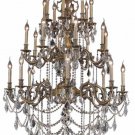 Rowland 24-Light 38" Crystal Chandelier 8096G38AB-SS