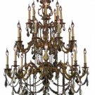 Rowland 24-Light 38" Crystal Chandelier 8096G38FG-SA