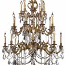 Rowland 24-Light 38" Crystal Chandelier 8096G38FG-GT-SS