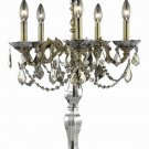 Sage 5-Light 18" Crystal Table Lamp 8165TL18FG-GT-SS