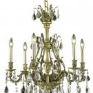 Sage 6-Light 24" Crystal Chandelier 8166D24AB-GS-SS