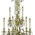 Sage 9-Light 21" Crystal Chandelier 8168D21AB-GS-SS