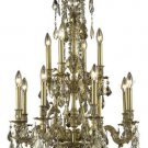 Sage 12-Light 25" Crystal Chandelier 8171D25FG-GT-SS