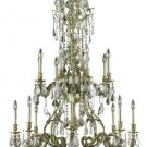 Sage 16-Light 37" Crystal Chandelier 8174G37AB-GS-SS