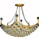 Taillefer 8-Light 16" Crystal Chandelier 8330D28G-SS